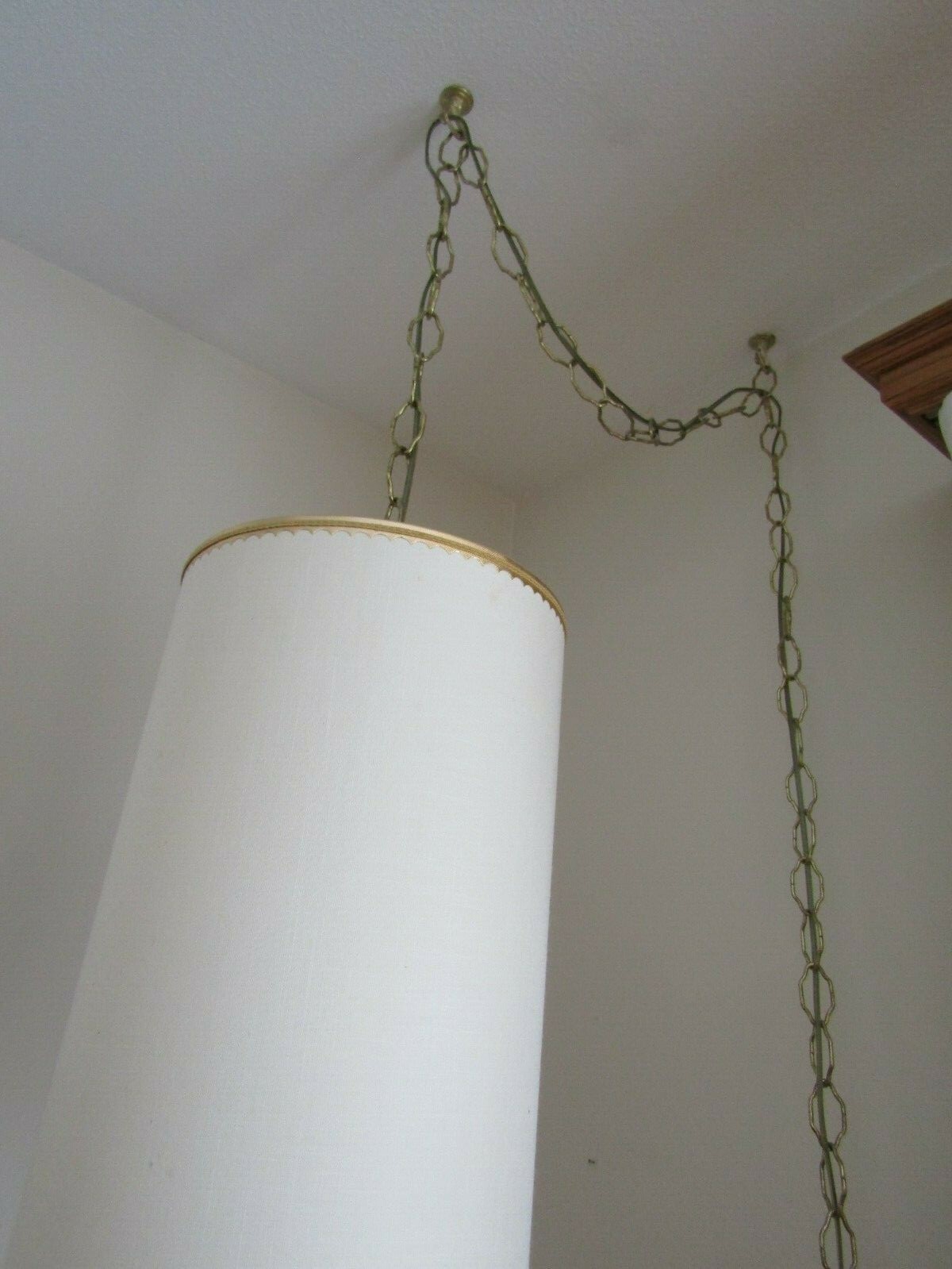 Vintage Retro Mid Century Swag Ceiling Lamp Light