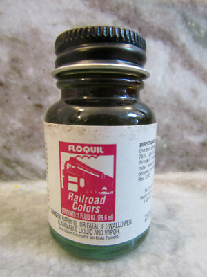 FLOQUIL RAILROAD COLORS MODEL PAINT by TESTORS - 1oz 1 OUNCE - CN GREEN #12