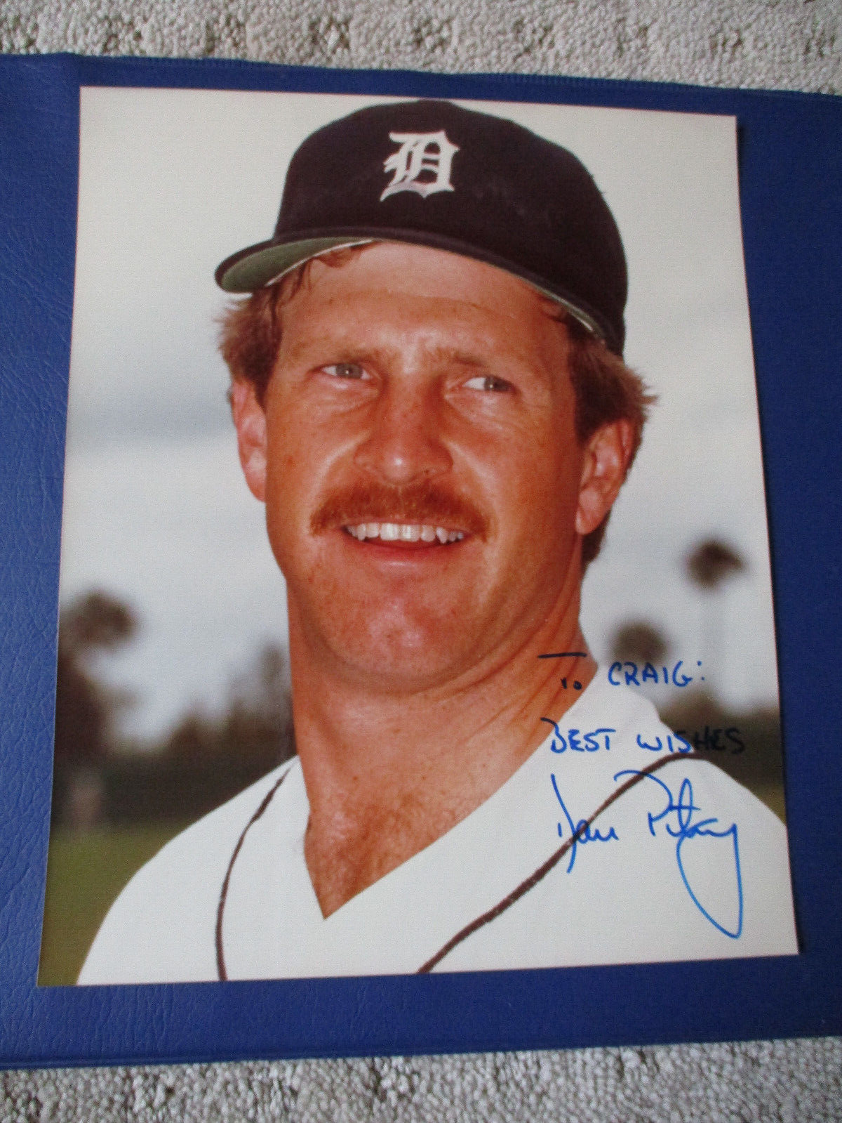 Dan Petry Detroit Tigers Signed Autographed 8x10 Photo MLB