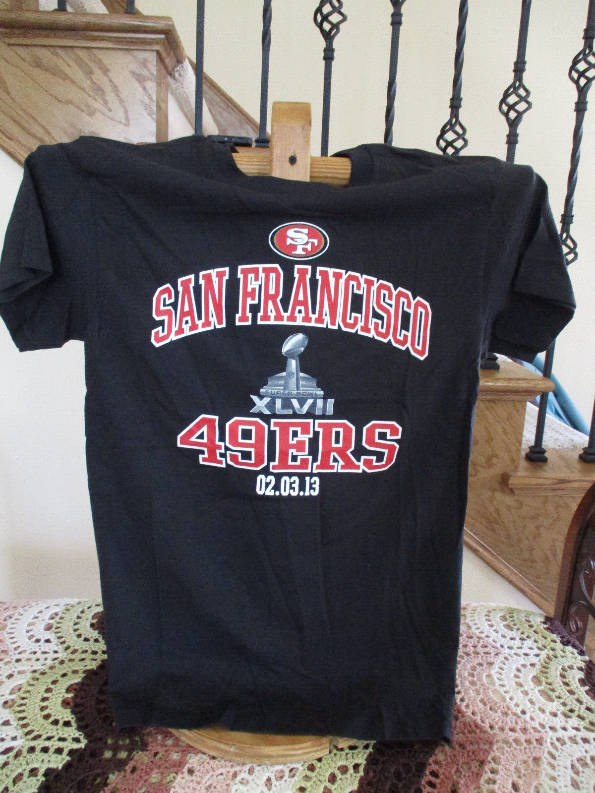 San Francisco 49ers NFL Apparel Super Bowl XLVII Football T