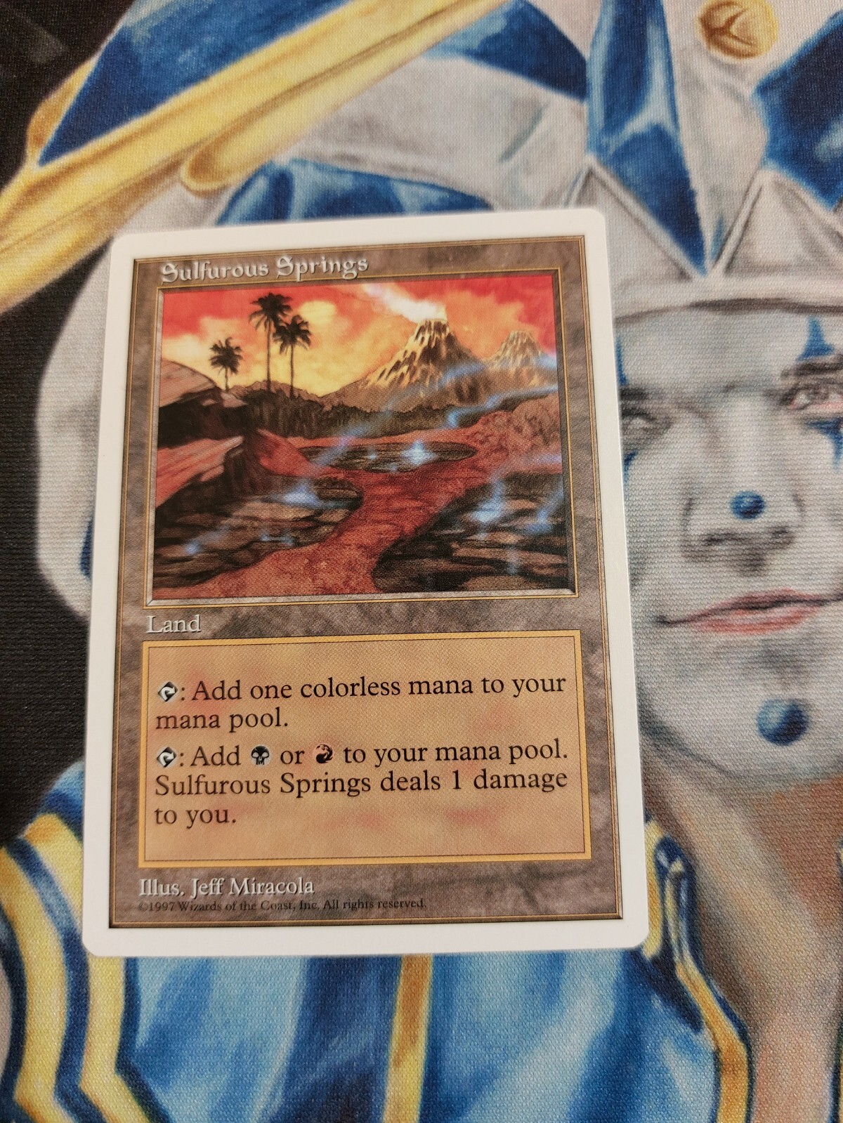 Sulfurous Springs MTG Fifth Edition Rare Land Near-Mint to