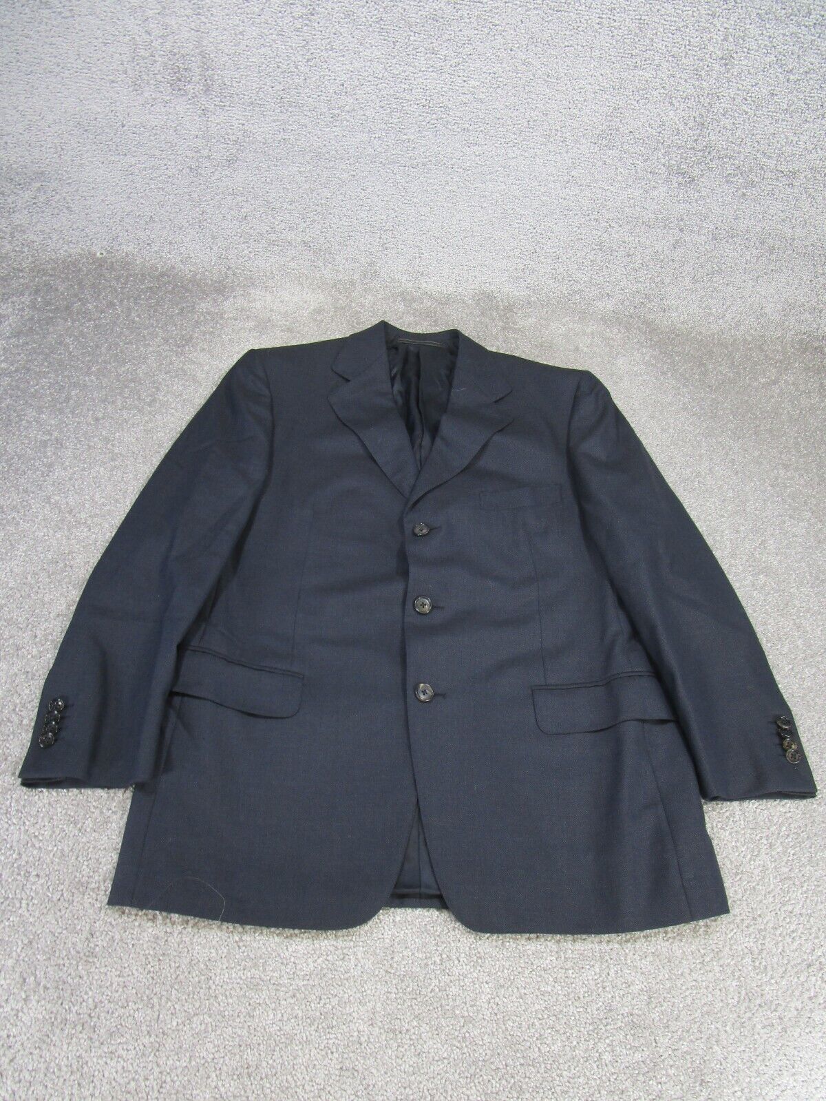 Ermenegildo Zegna Jacket Mens 52 It 42 Us Navy Blue Wool Ermenegildo Zegna Jacket Mens 52 It 42 Us Navy Blue Wool