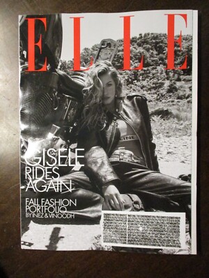 ELLE MAGAZINE OCTOBER 2022 GISELE BUNDCHEN FALL FASHION PORTFOLIO NEW UNREAD