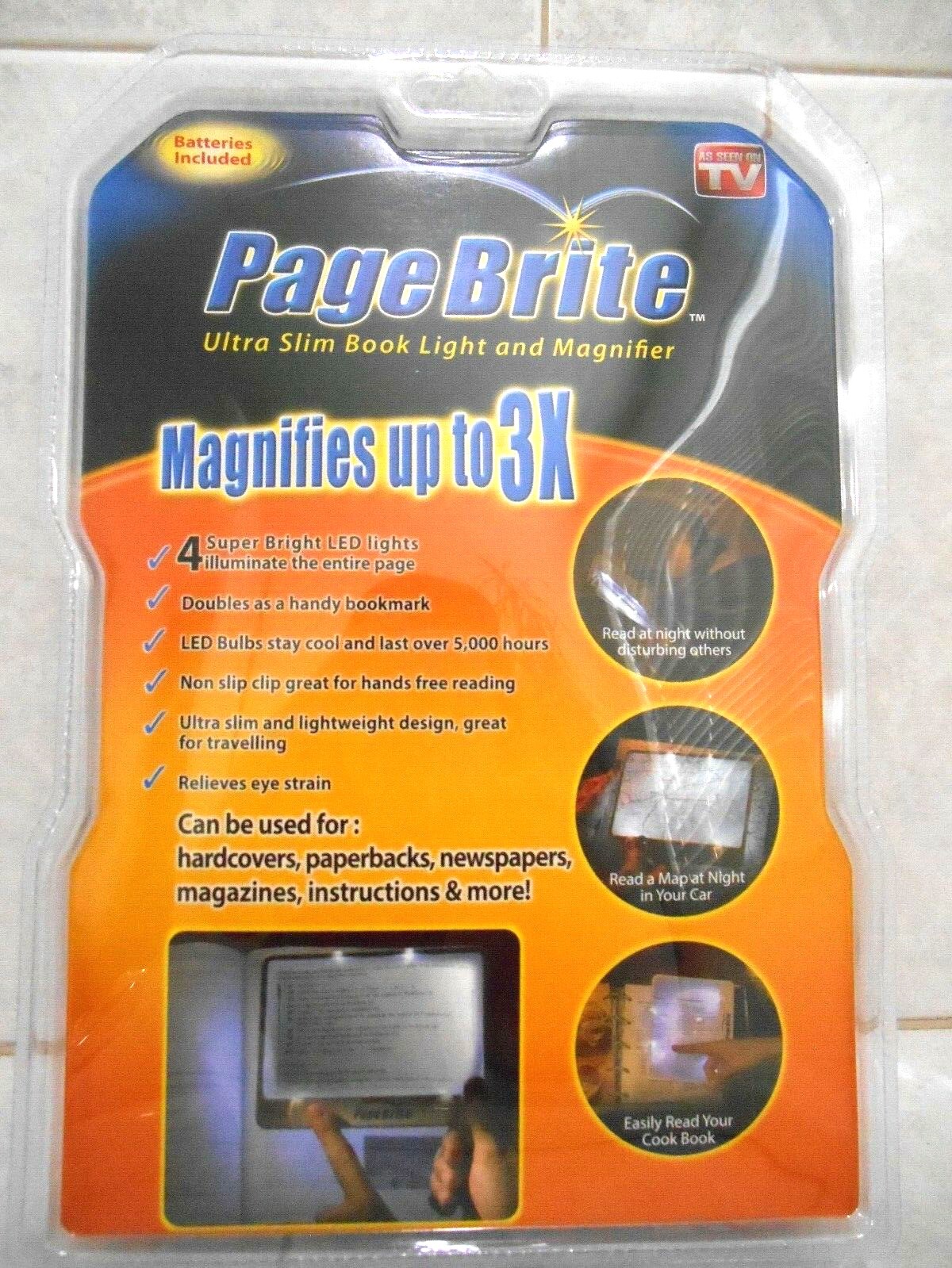 PAGE BRITE ULTRA SLIM BOOK LIGHT AND MAGNIFIER