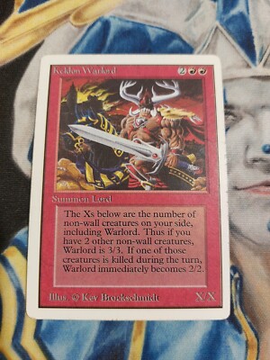 Keldon Warlord MTG Unlimited Uncommon Red Creature Moderately Played x1 GG9