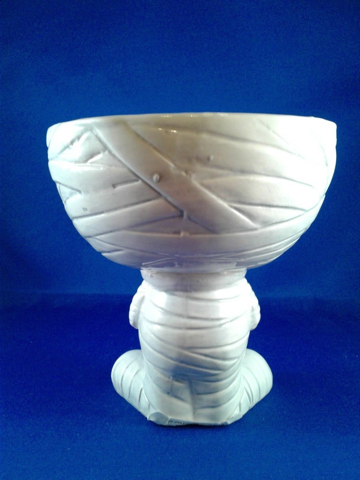 Mummy Halloween Dolomite pedestal Candy dish New