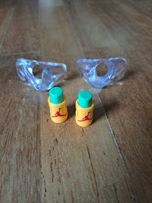Jumpman Shoe Lace Locks Replacement 4 Pieces Pair Yellow Green / Red NEW!!!