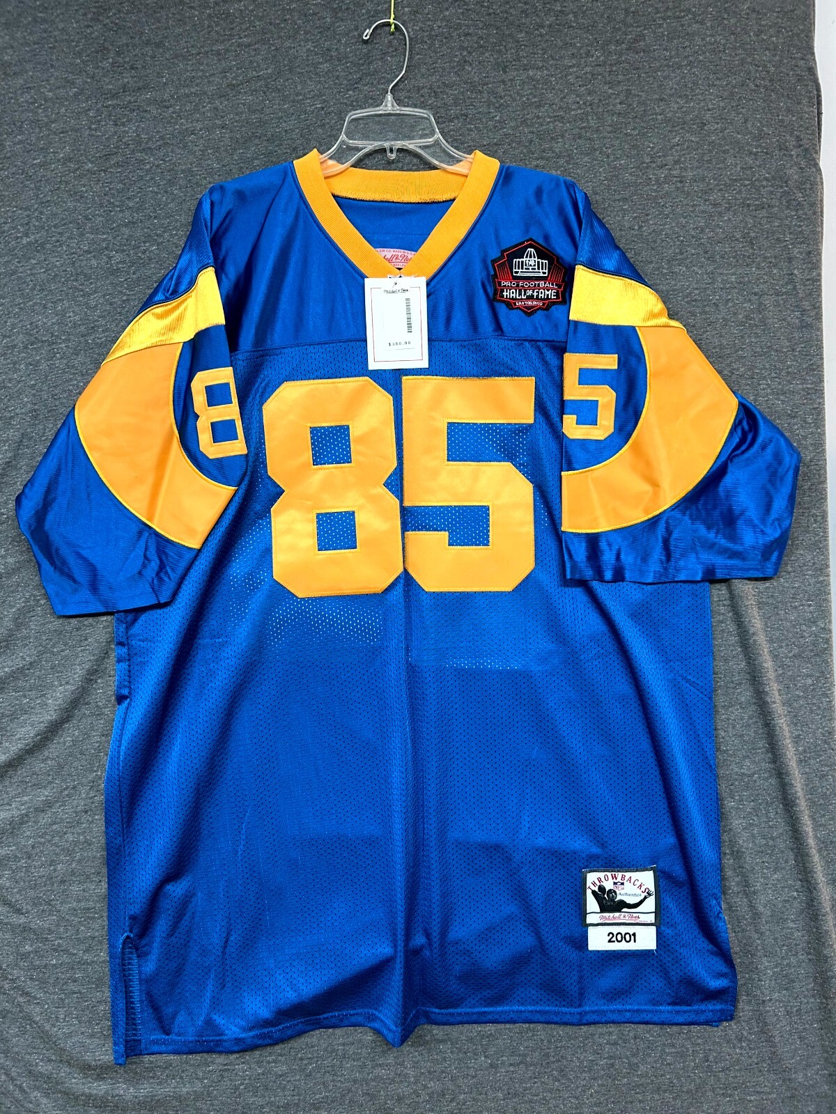Just Don × Mitchell & Ness  NFL RAMS Men's Mitchell & Ness Royal Los Angeles Rams Just Don Gold