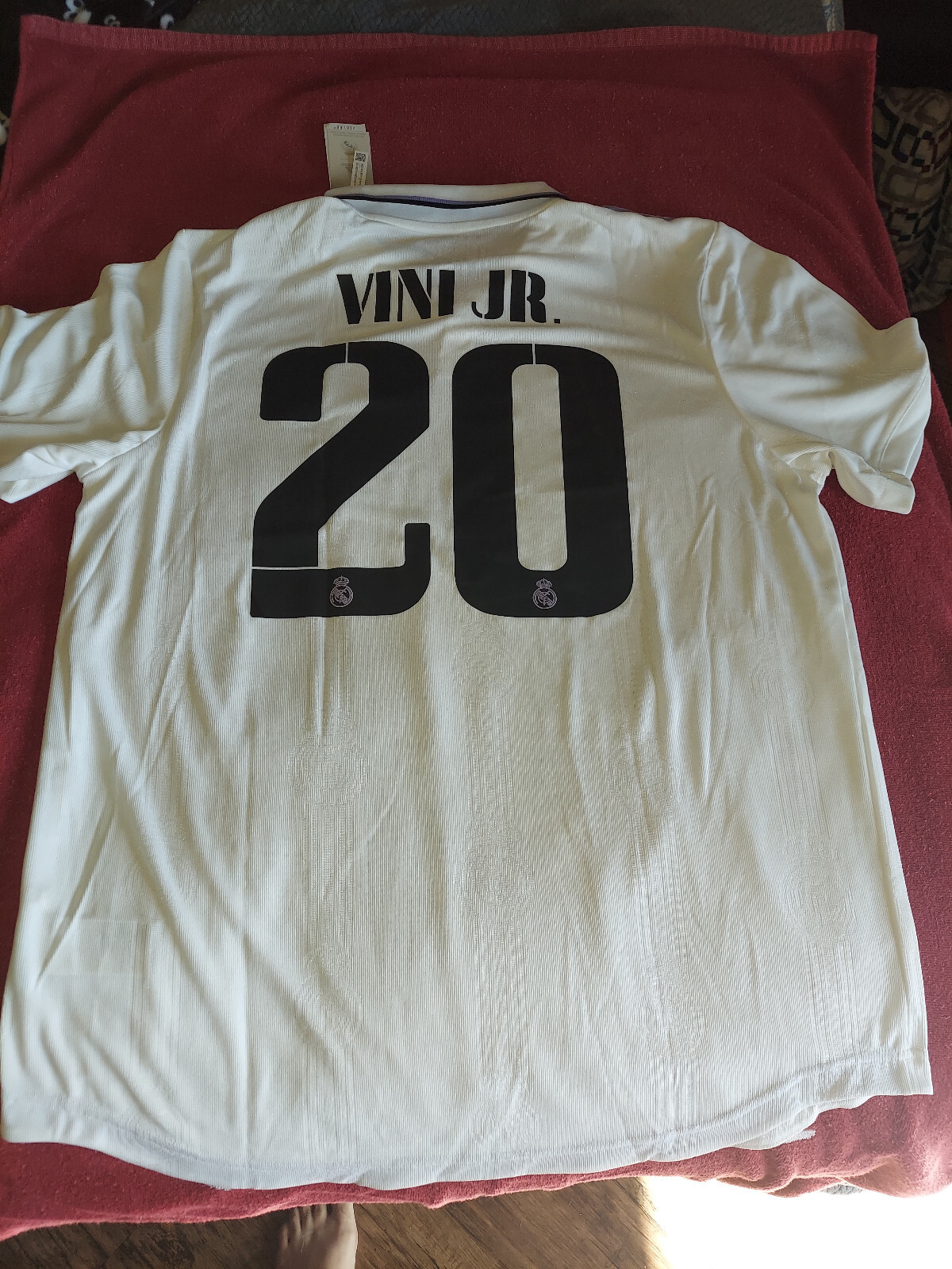 リアル・マドリード VINI JR. シャツ Lサイズ 2023-24 Real Madrid Authentic Third CL Shirt Vini Jr #7 (M)