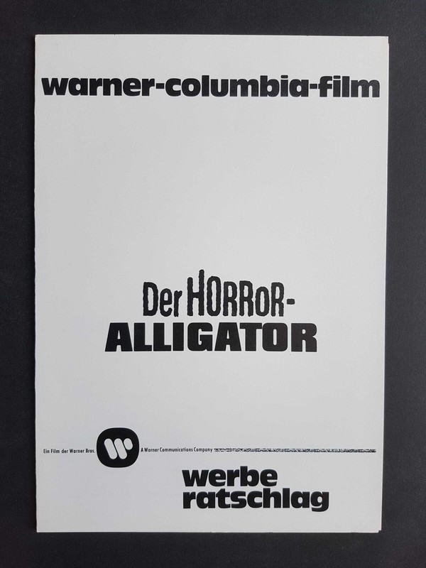 Werberatschlag : Der Horror-Alligator - Lewis Teague - Horror (Warner)