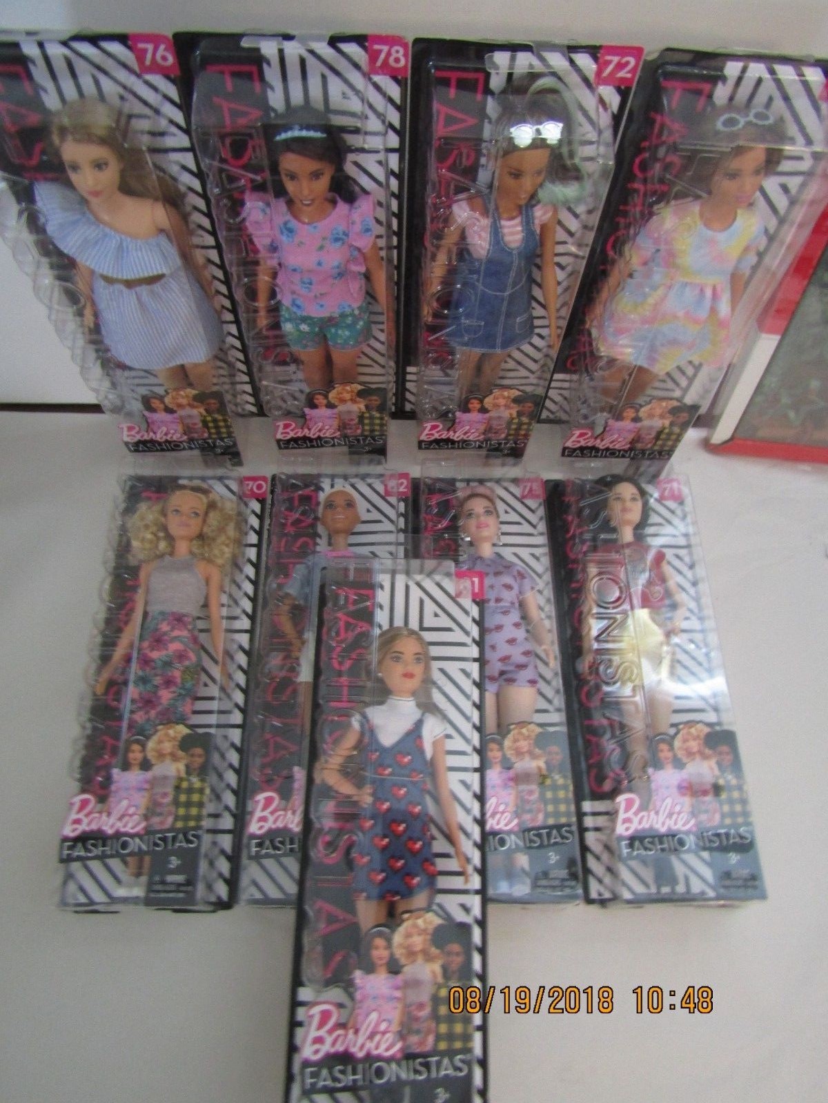 Barbie fashionista lot of 9 dolls BRAND NEW! 76 81 78 72 77 70 82 75 71