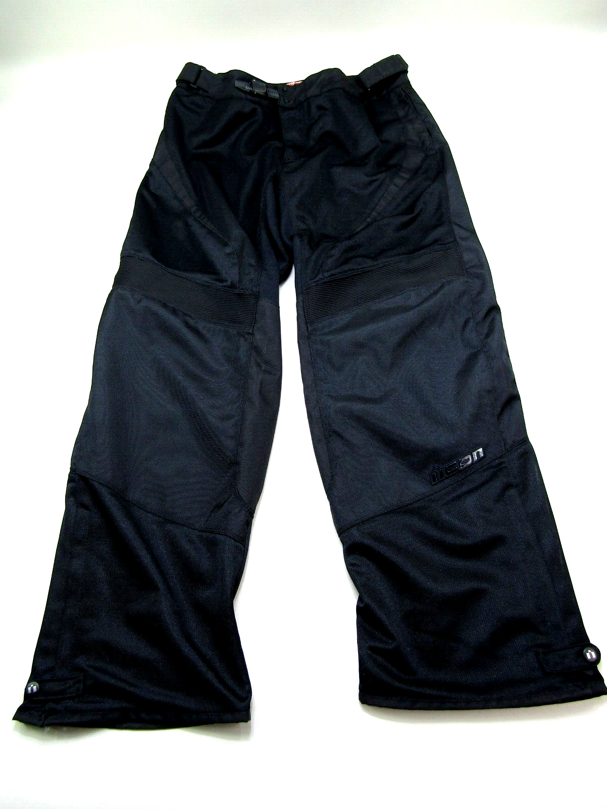 【oan】(Unisex) Mesh Zipper Pants Hooligan Mesh Riding Pants Mens 38 Black Zipper Lined