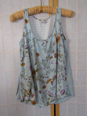 Dolan Left Coast Collection 100% Rayon Floral Sleeveless Tank Top Women's Size S