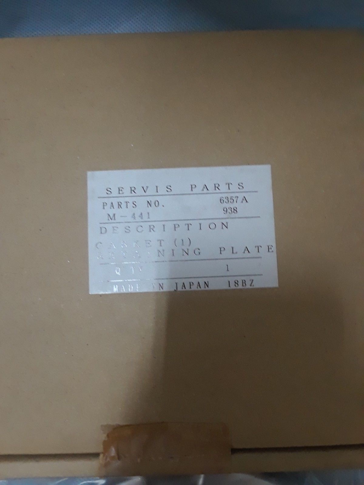 Monitor 40 Oil Heater Base Cover Gasket 6357a New Retaining Plate Gasket