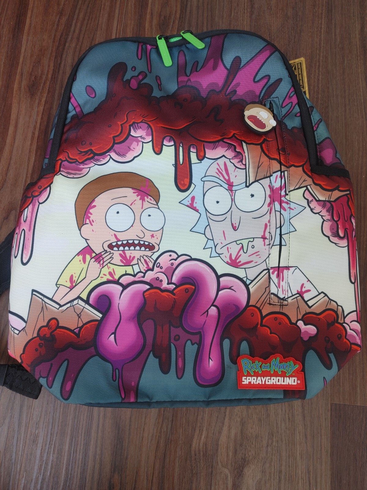 『SPRAYGROUND』RICK AND MORTY BRAIN SHARK DLXR BACKPACK Sprayground x Rick & Morty Brainshark (DLXV) Backpack Black