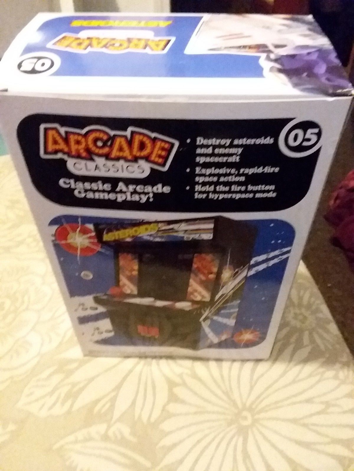 Arcade Classics Asteroids Mini Arcade Game Atari Machine Retro Toy Gaming