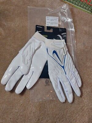 NIKE SUPERBAD 6.0 ADULT PADDED FOOTBALL GLOVES, NFL TEAM ISSUED, DX4520, NEW
