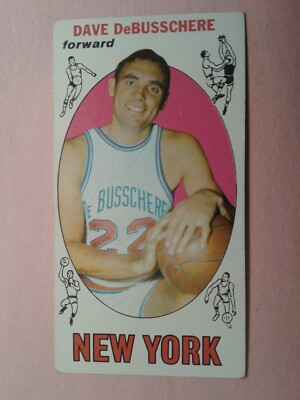 1969-70 Topps Dave Bebusschere New York Knicks card number 85 - see description