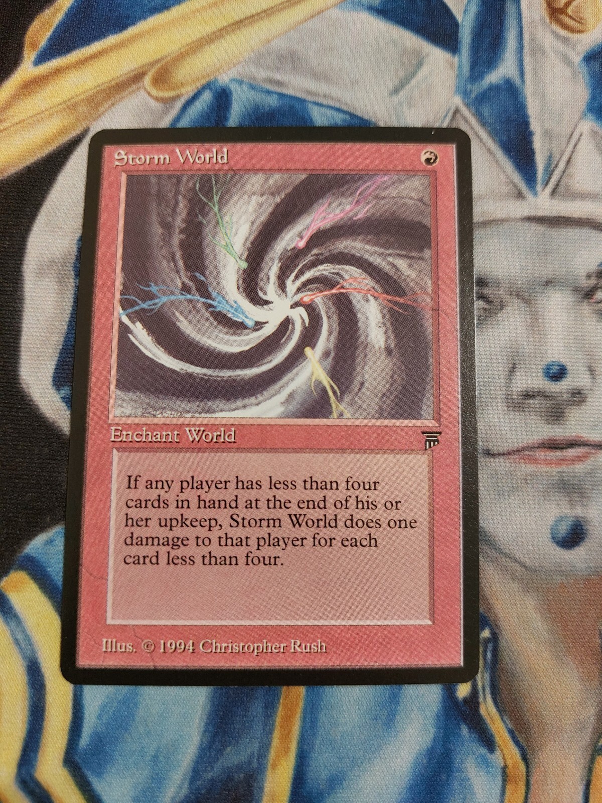 Storm World MTG Legends Rare Red Enchantment Near-Mint x1