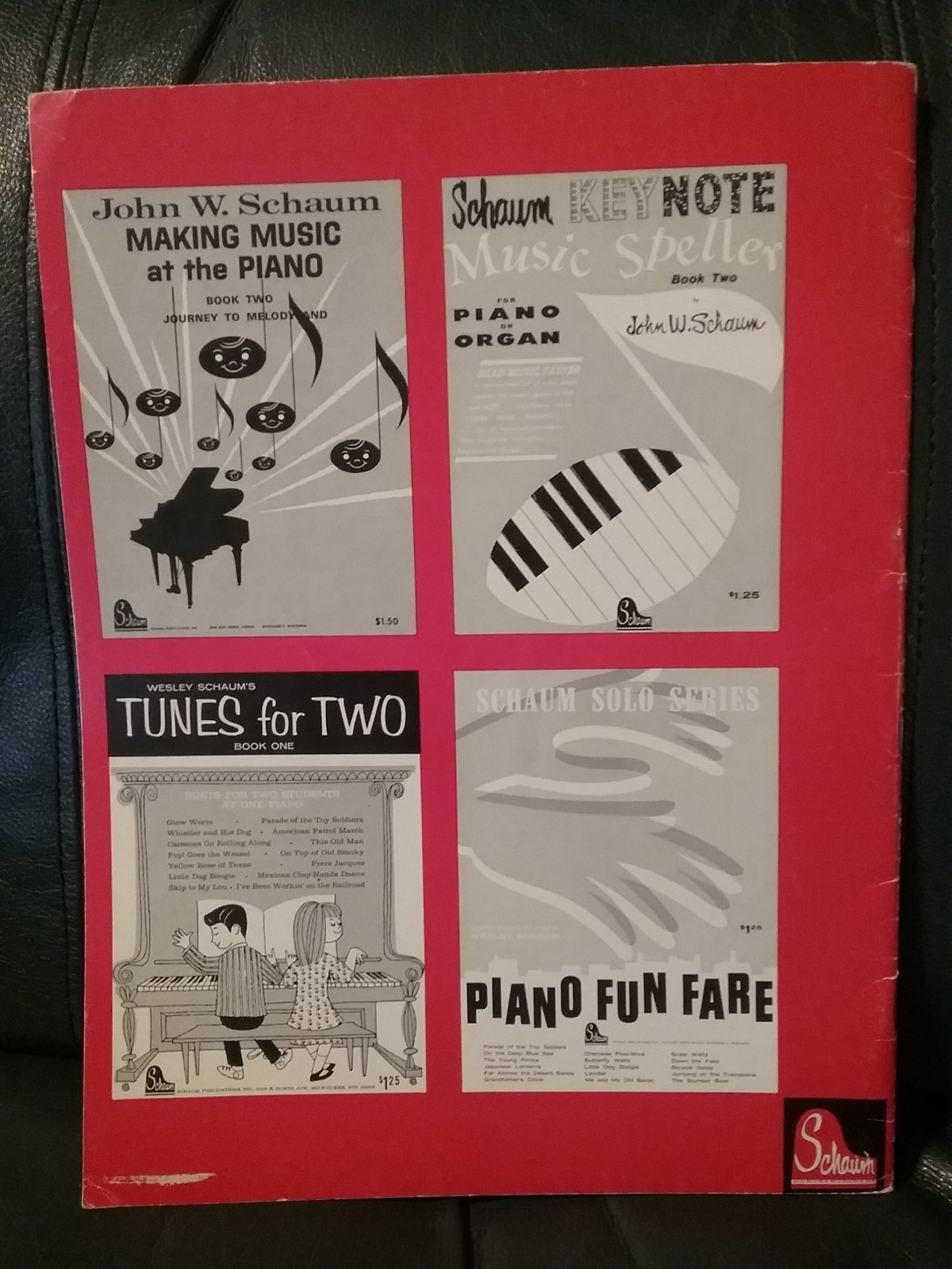 John W. Schaum Fingerpower For Piano Or Organ Book One 1963