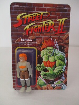 2018 SUPER7 CAPCOM STREET FIGHTER GLOW IN THE DARK BLANKA FIGURE REACTION NEW