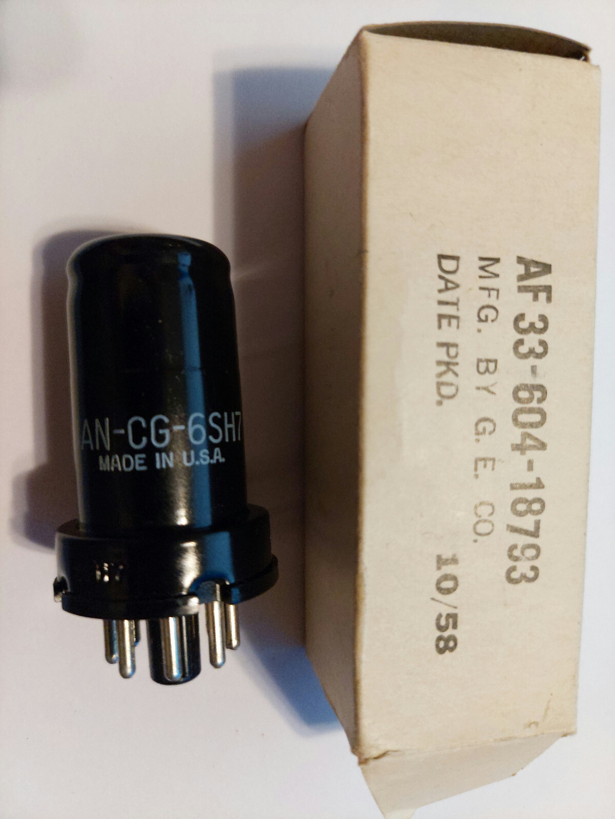 General Electric GE 6386 真空管 I-38 真空管 ◇ GENERAL ELECTRIC