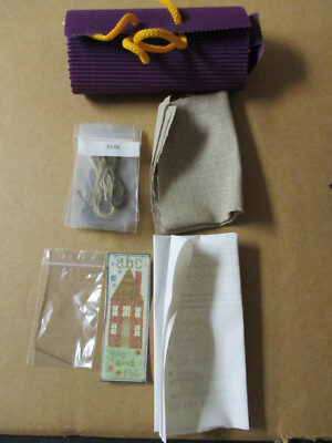 Twisted Threads Tin Pin You and Me Cross Stitch Kit NIP Purple Case ABC House