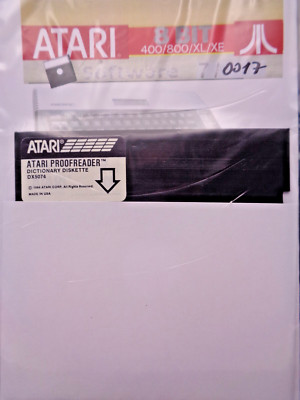 ATARI XL/XE -- ATARI PROOFREADER DICTIONARY DISKETTE (ATARI DX5074 - DISK)