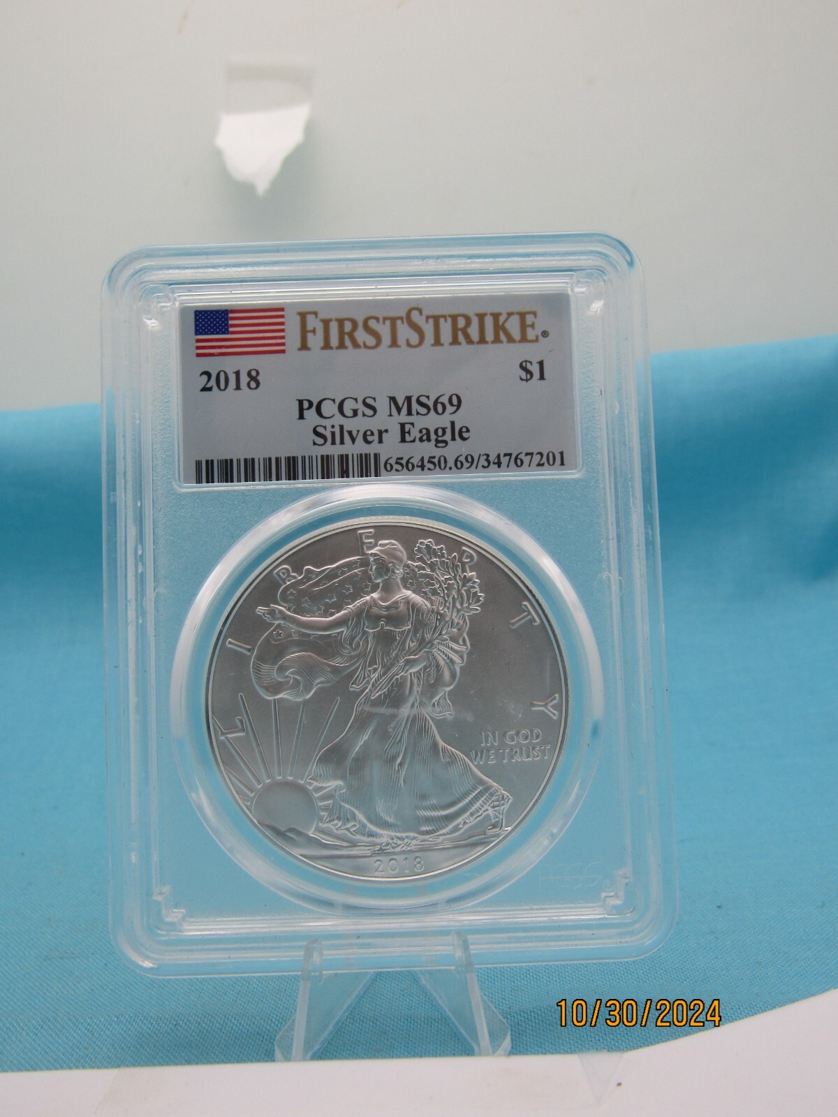 シルバーイーグル 2018年 PCGS MS69 2018 Silver Eagle PCGS MS69 1st Strike. X82 | eBay