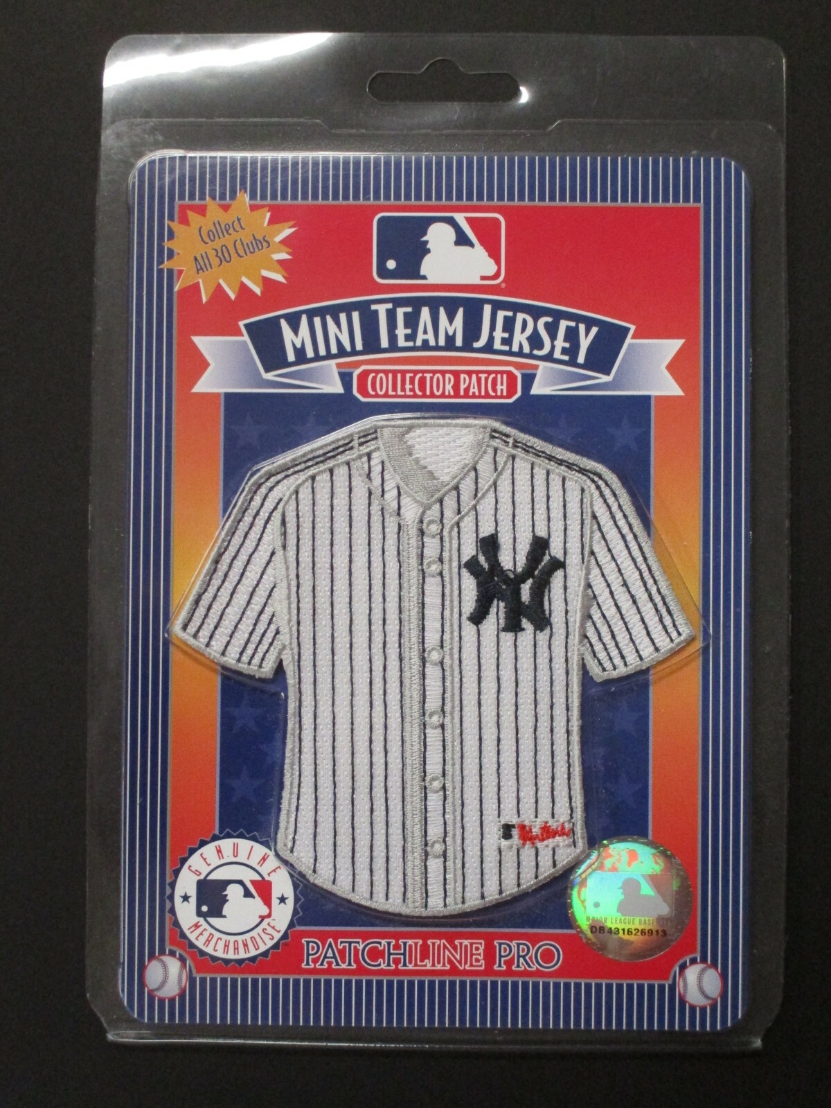 New York Yankees Mini Team Jersey Collector Patch Size 4 x 4