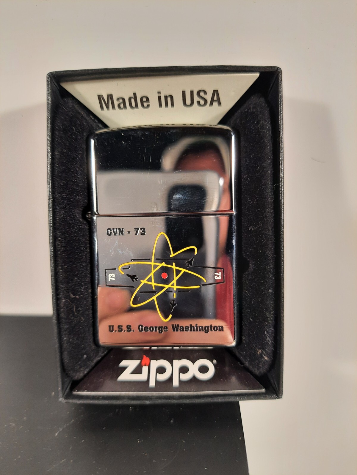 Rare US Navy USS George Washington CVN 73 Zippo Lighter, New
