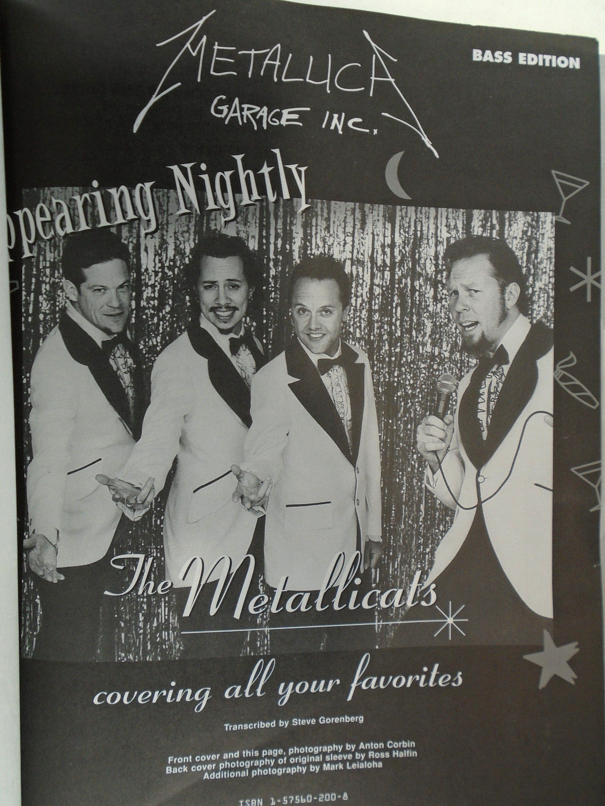 Metallica Garage Inc Songbook FOR BASS GUITAR