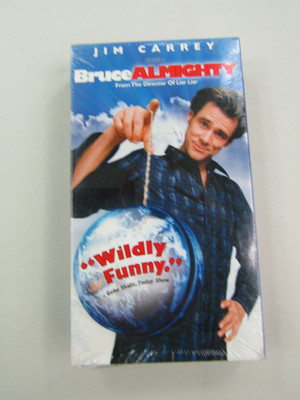 Bruce Almighty VHS Jim Carey Comedy Video Universal Watermark PG-13 New Sealed