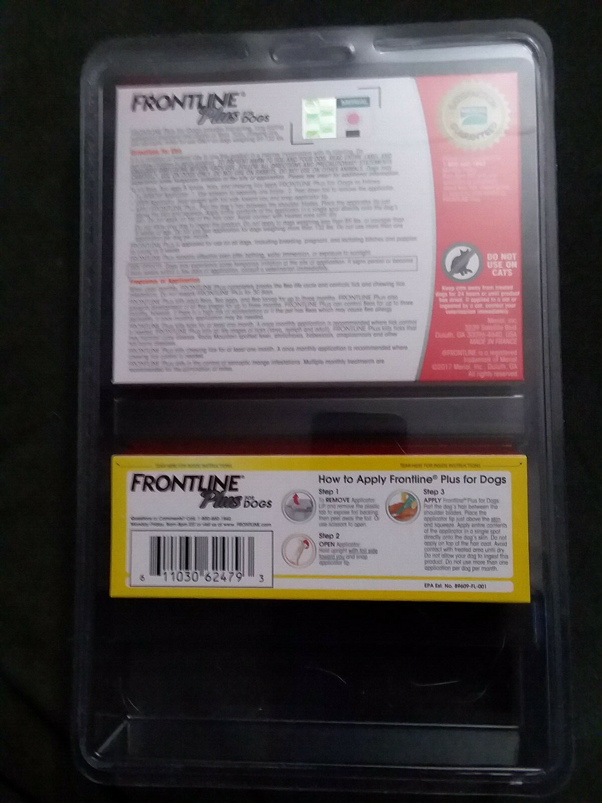 Frontline Plus Flea & Tick Control for XL Dogs 89-132 lbs, 8 Doses Box