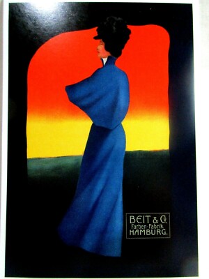 Postcard Beit & Co. Farben-Fabrik Hamburg 1901 Reprint Unknown Artist Unposted