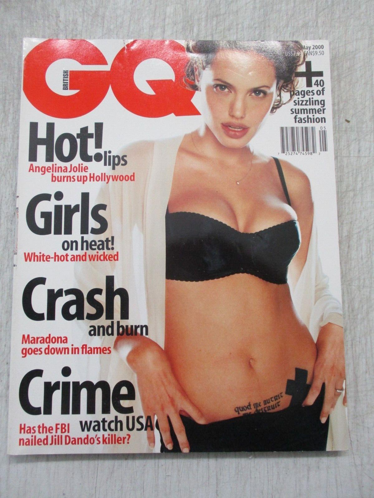 GQ ITALIA　may2000 Angeli Jolie GQ Italian Magazine May 2000 Angelina Jolie Tom Cruise