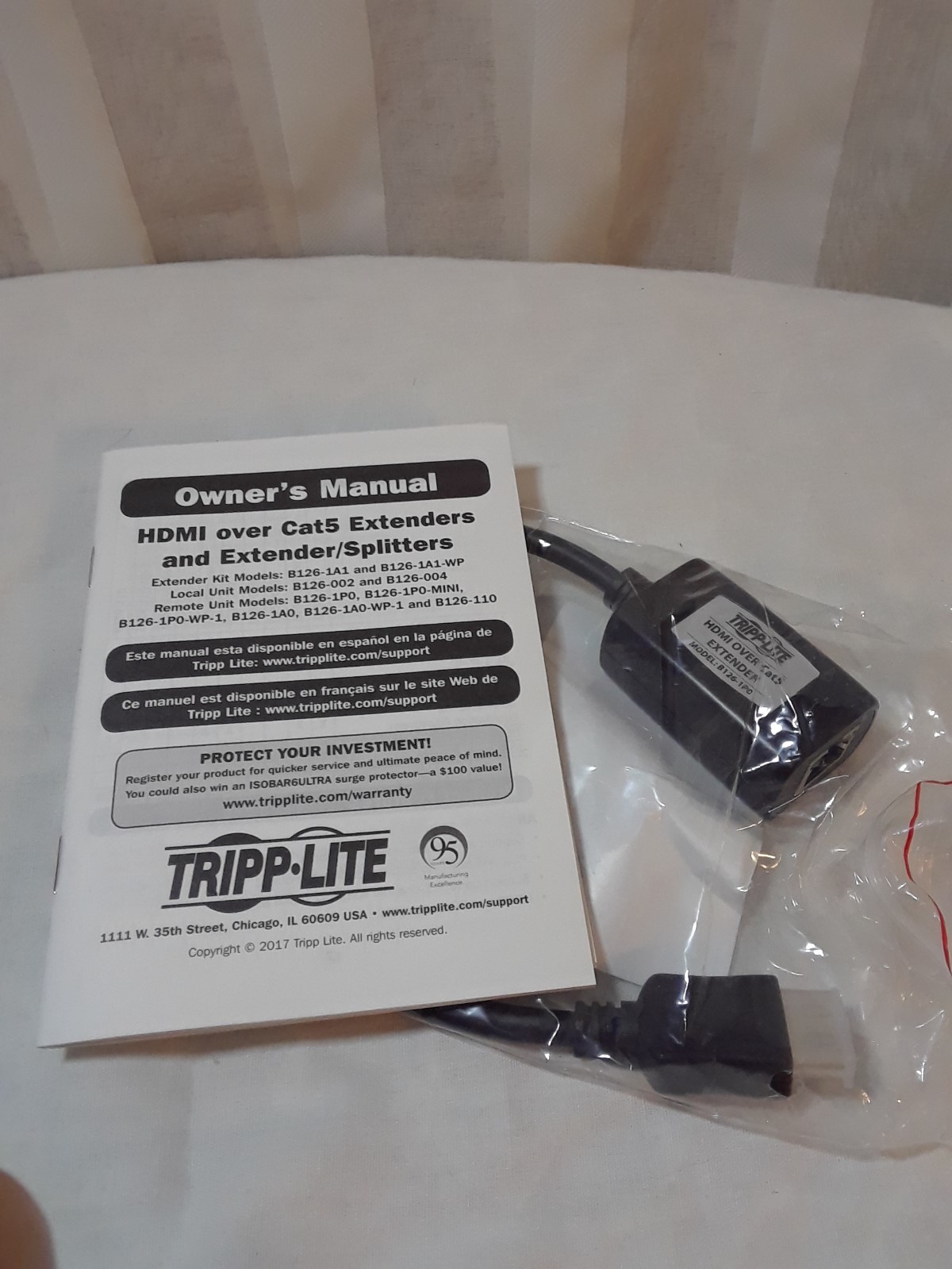 tripp lite hdmi over cat5 extender passive unit