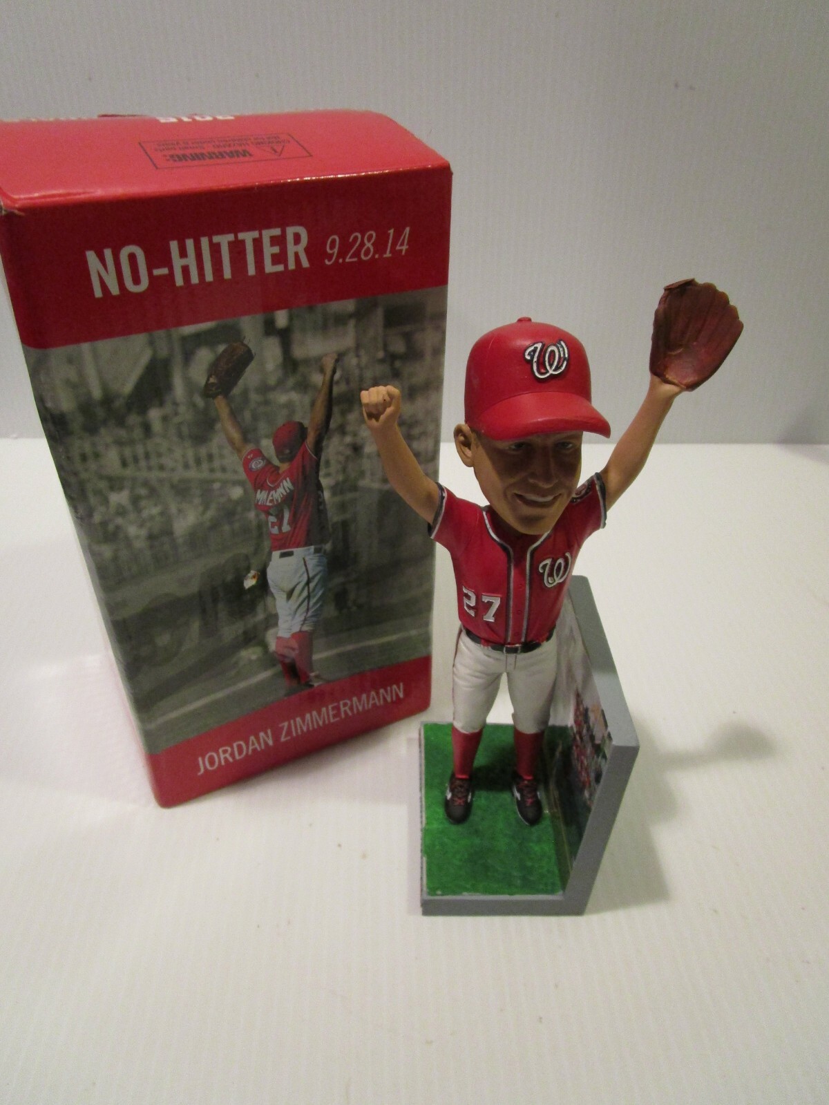 ジョーダン・ジマーマン ノーヒットノーラン ボブルヘッド ワシントンナショナルズ MLB Washington Nationals Jordan Zimmermann No Hitter