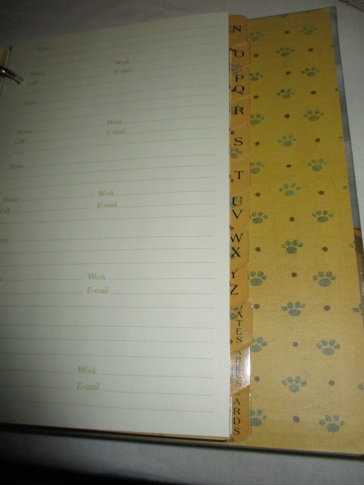 Lang 3-Ring Address Book Rocky Selland Art by Lowell Herrero Unused Nice Cat