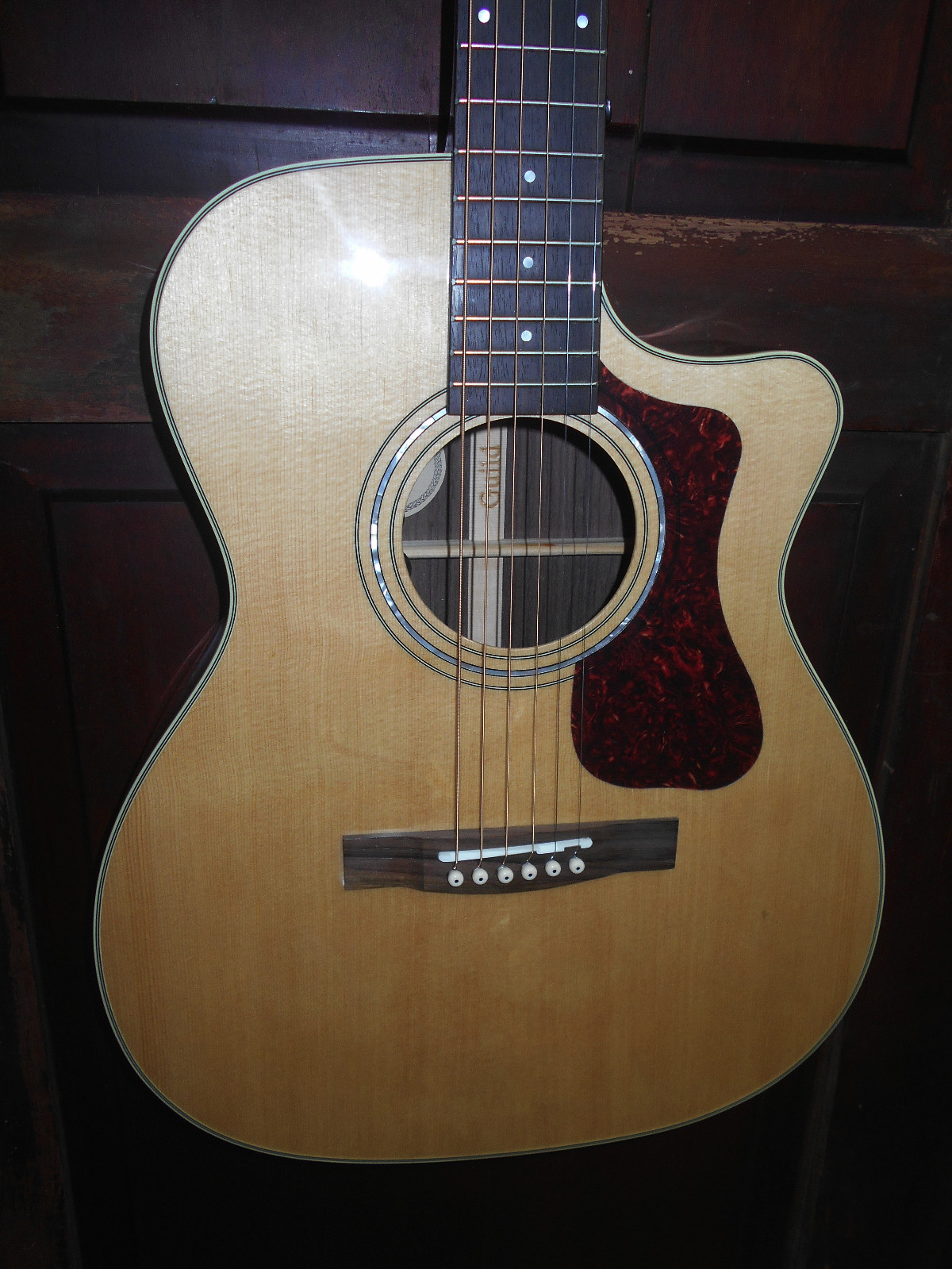 Guild OM-150CE Acoustic Orchestra Steel String Guitar w/ Polyfoam Case