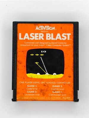 Laser Blast (Atari 2600) Cartridge Not Tested