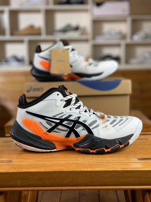 asics metarise white gold mens volleyball shoes size 75 11 free shipping 386801721594
