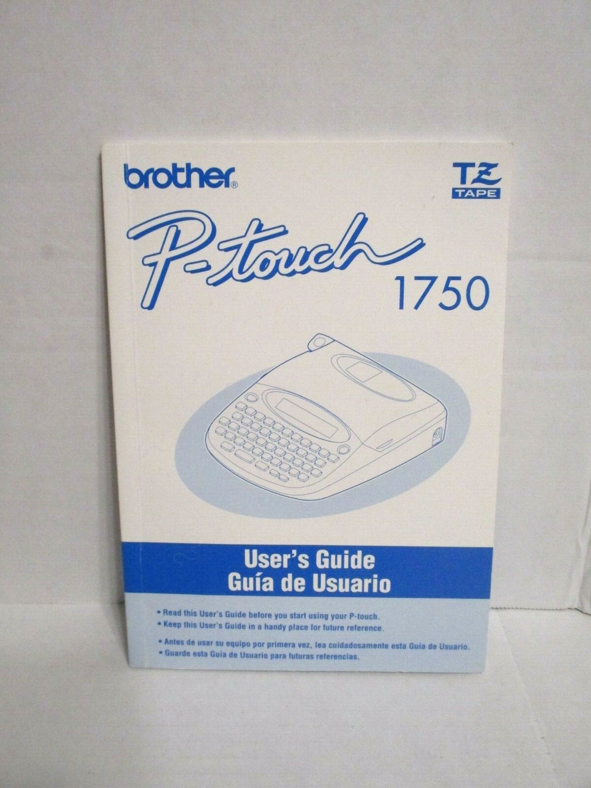 BROTHER P-Touch PT-1750 Thermal Label Maker Printer Tape Cassette Works w/Manual