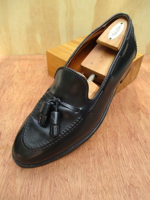 alden black tassel loafer