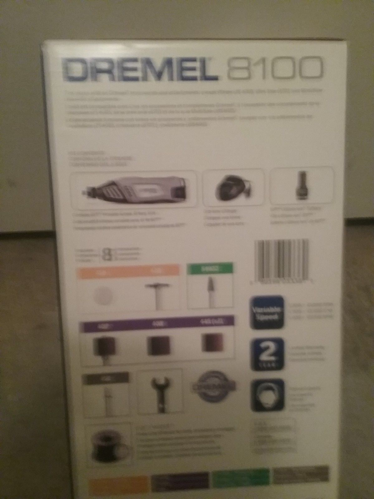 Dremel 8100 Cordless 8V Li-Ion Variable-Speed Rotary Tool 8 Accessories Included