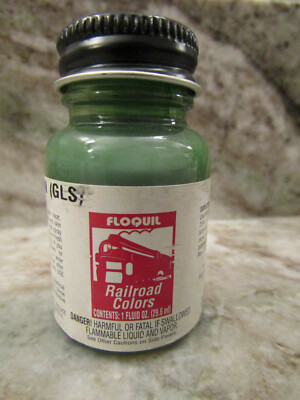 FLOQUIL RAILROAD COLORS MODEL PAINT - 1oz 1 OUNCE M.K.T GREEN (GLS)