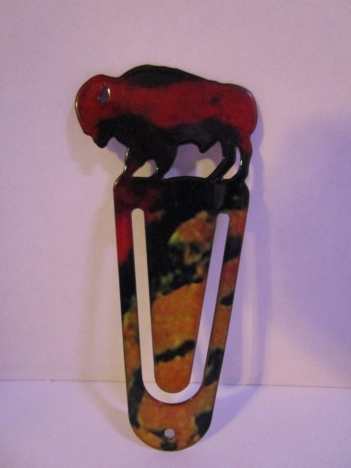 Buffalo Bison Southwestern Native American Hand Crafted Book Bookmark Free Ship