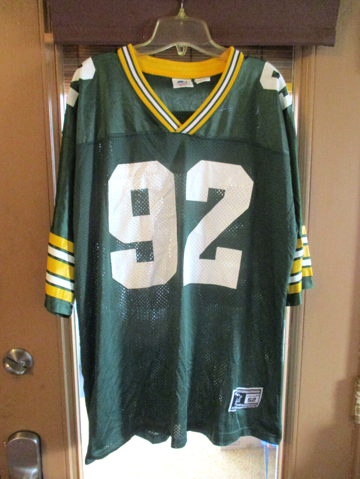 Green Bay Packers 92番ジャージ Reggie White #92 Green Bay Packers Stitched Home Green 75th