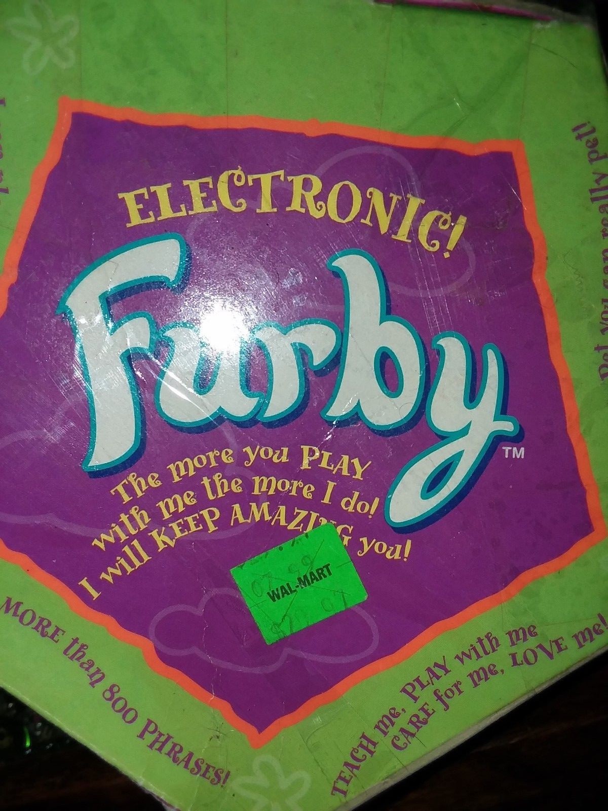 VINTAGE BLACK FURBY FROM 1998 WITH BOX