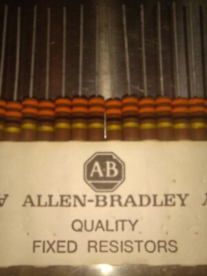Allen Bradley RC32GF330J 33 ohm, 1W, 5% carbon comp/Lot of 5/NOS